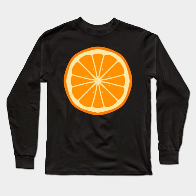 Orange  slice Long Sleeve T-Shirt by MaguiMagui
